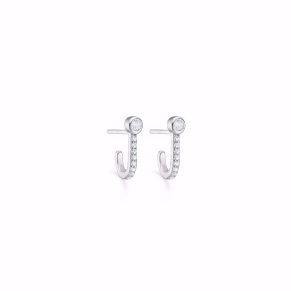 Seville jewelry øreringe i sølv med zirkonia sten 11348