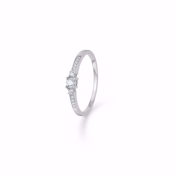 diamant ring 14 kt hvidguld 6394 -14