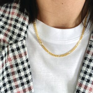 Figaro halskæde i forgyldt sølv Seville Jewelry