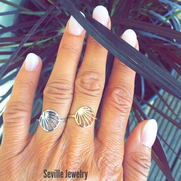 Seville Jewelry ring med trådmønster