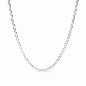 Seville Jewelry halskæde flad slange i sølv 8955-45