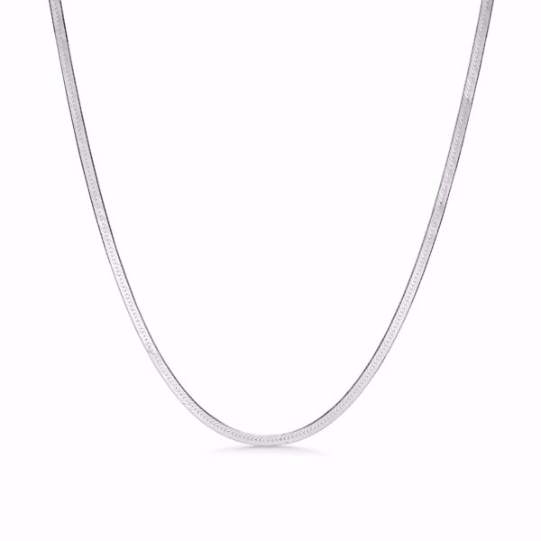 Seville Jewelry halskæde flad slange i sølv 8955-45