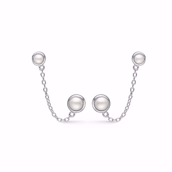 seville-jewelry-dobbelt-oreringe-sølv-perler