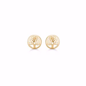 G&S Design 8 kt guld ørestikker Livets Træ 8336