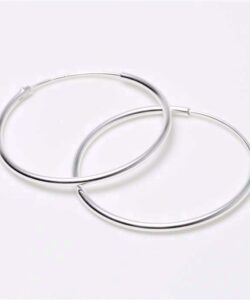 G&S Design sølv creoler hoops øreringe 31mm 284315