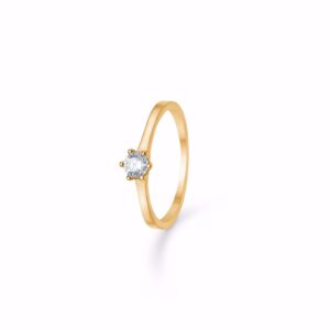 Prinsesse ring i 8 kt guld - Guld & Sølv Design 6398