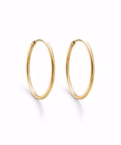 G&S Design 8 kt guld creoler hoops 20mm 384215