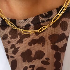 8965-45 Seville Jewelry dobbelt halskæde forgyldt