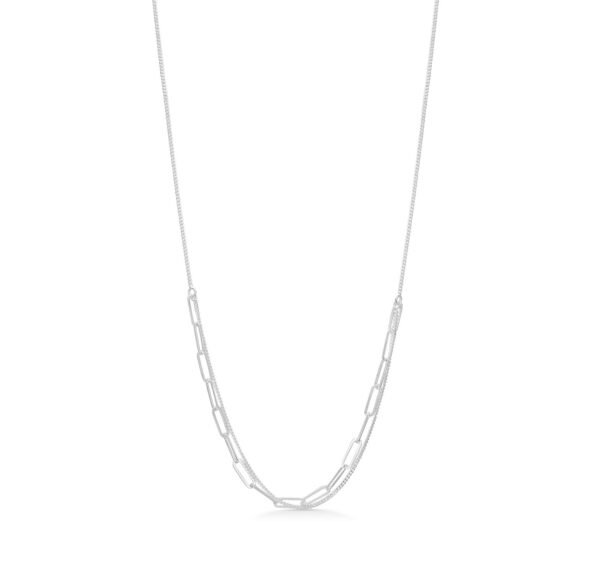 Seville Jewelry dobbelt halskæde sølv 8965/45