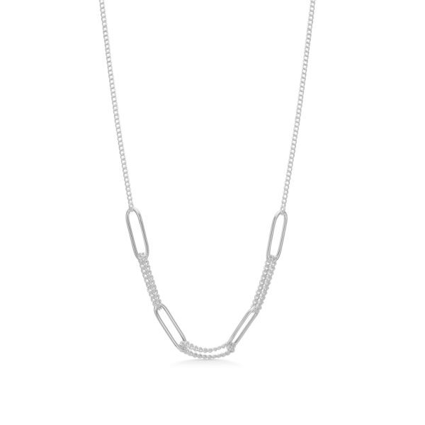 Seville Jewelry halskæde i sølv 8967/45 - chunky halskæde i sølv