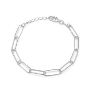 Seville Jewelry paperclip armbånd sølv 8968