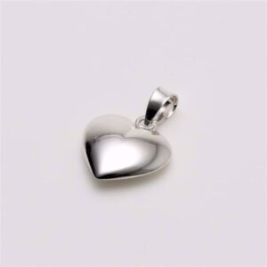 G&S Design hjerte vedhæng sølv 13mm x 13mm - 3496