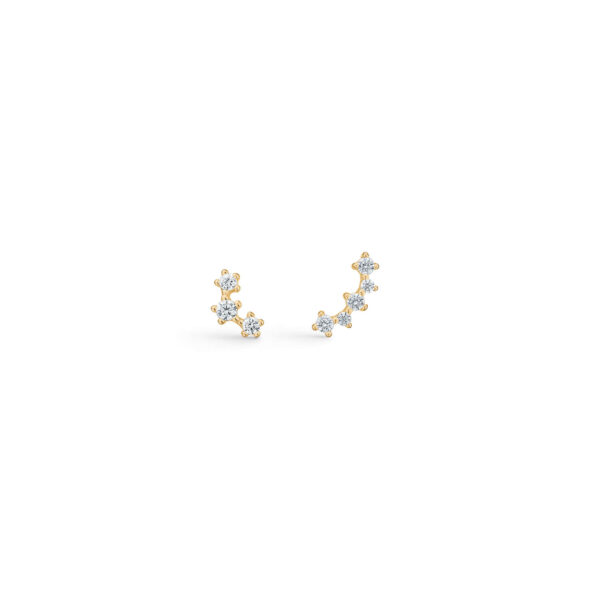 Seville Jewelry ørestikker med zirkonia i forgyldt 11401/F