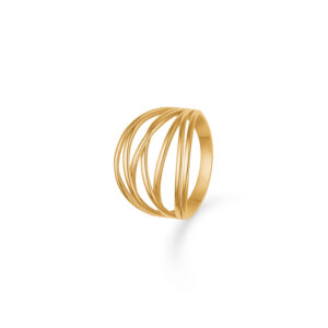 G&S Design 8 kt guld ring 6410/08 - guldring med tråde mønster
