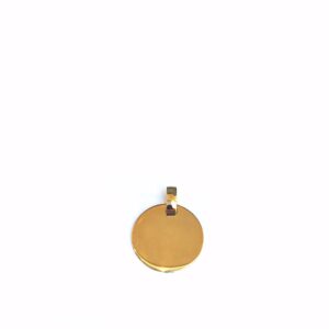 G&S Design cirkel plade vedhæng 8 kt guld 7381-08