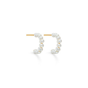 Seville Jewelry creol ørestikker med perler 11409