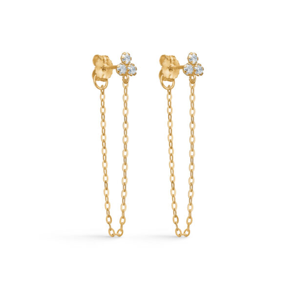 Seville Jewelry kæde øreringe 8kt guld 5648/08