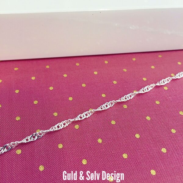 G&S Design Singapore ankelkæde i sølv 8929