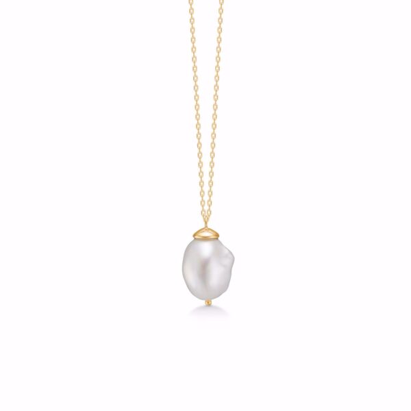 G&S Design 80 cm halskæde med perle vedhæng 30085