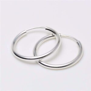 G&S Design sølv creoler 20mm - 2926615