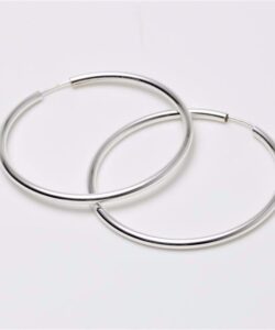 G&S Design sølv creoler 50mm - 2803315