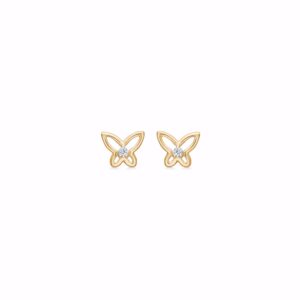 G&S Design sommerfugle ørestikker 8kt guld 5652/08