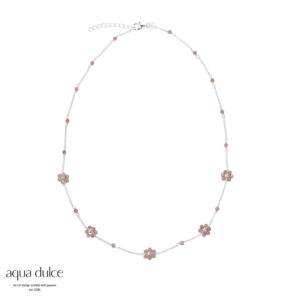 Aqua Dulce DAISY ROSE halskæde sølv 5008