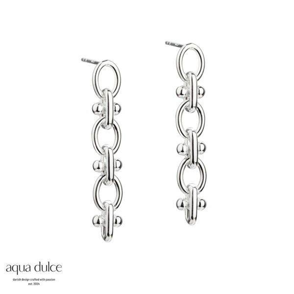 Aqua Dulce ELIPSE øreringe i sølv 5024