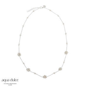 Aqua Dulce perle halskæde DAISY PEARL sølv 5018
