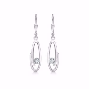 Guld & Sølv Design sølv øreringe 11424