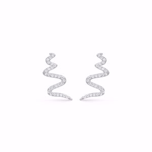 Seville Jewelry sølv ørestikker med zirkonia sten 11442