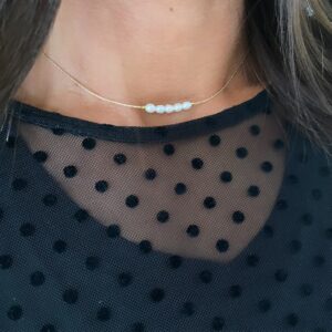 Seville Jewelry forgyldt halskæde med ferskvandsperler 8996/45/F