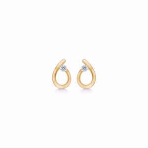 Guld & Sølv Design 8kt guld øreringe 5662/08