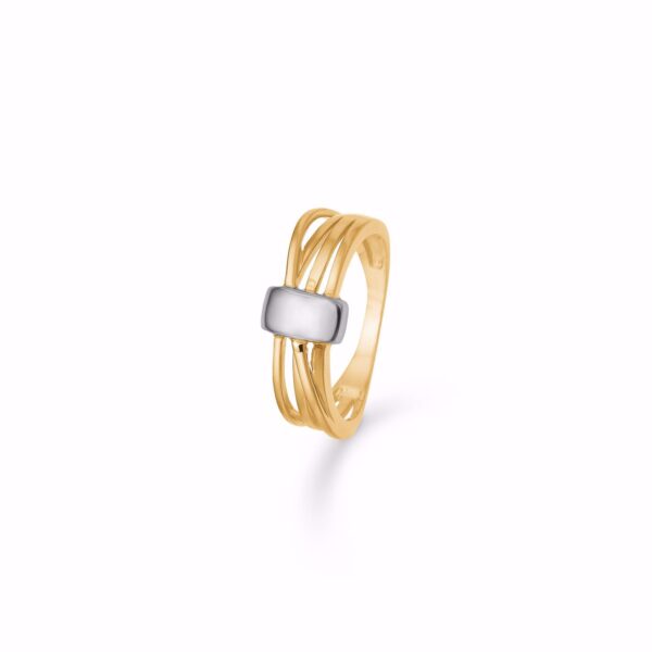 Guld & Sølv Design 8kt guld ring med tråde 8392/6/08