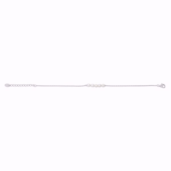 Seville Jewelry sølv armbånd med ferskvandsperler 8996