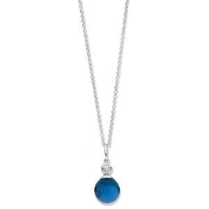 Spirit Icons Figaro halskæde blå 9mm sten 10931-45
