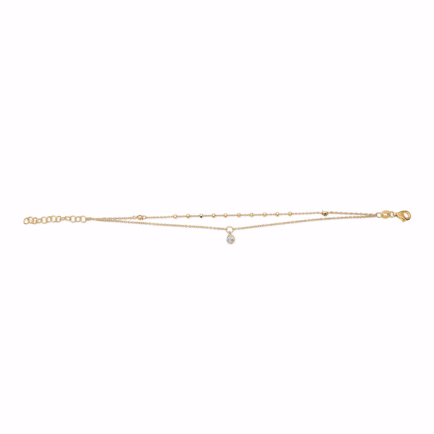 Seville Jewelry dobbelt forgyldt armbånd 81001/F