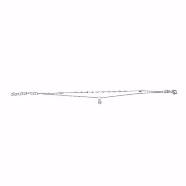 Seville Jewelry dobbelt sølv armbånd 81001