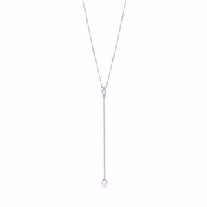 Seville Jewelry sølv y-halskæde med perler 30113
