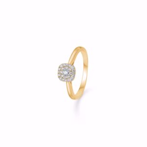 Diamant ring 14kt rødguld - Guld & Sølv Design 6441/14