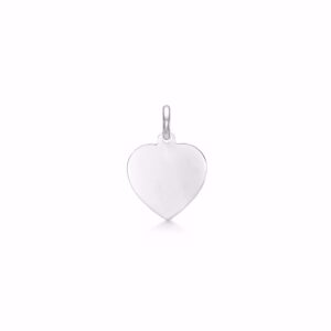 Sølv hjerte vedhæng - Guld & Sølv Design 30114