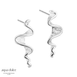Aqua Dulce Rhumba korte øreringe sølv 5152