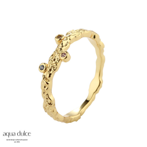 Aqua Dulce ring Barbara forgyldt 5293