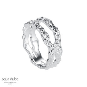 Aqua Dulce ring MILA sølv 4674