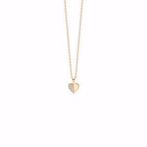 Guld & Sølv Design - Halskæde med hjerte vedhæng 2013/3