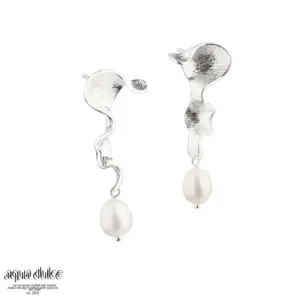 Aqua Dulce RHUMBA CURLY perle øreringe sølv 5407