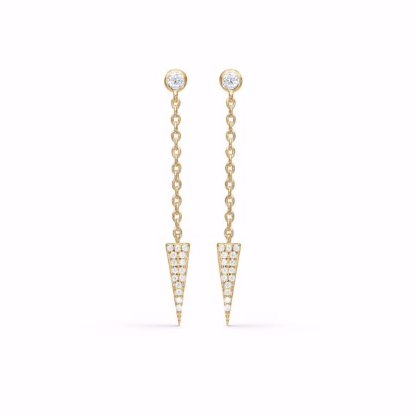 Seville Jewelry kæde øreringe forgyldt 11515/F