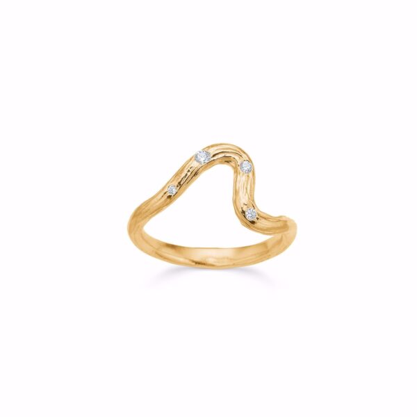Seville Jewelry - Ring forgyldt sølv med zirkonia sten - 2648