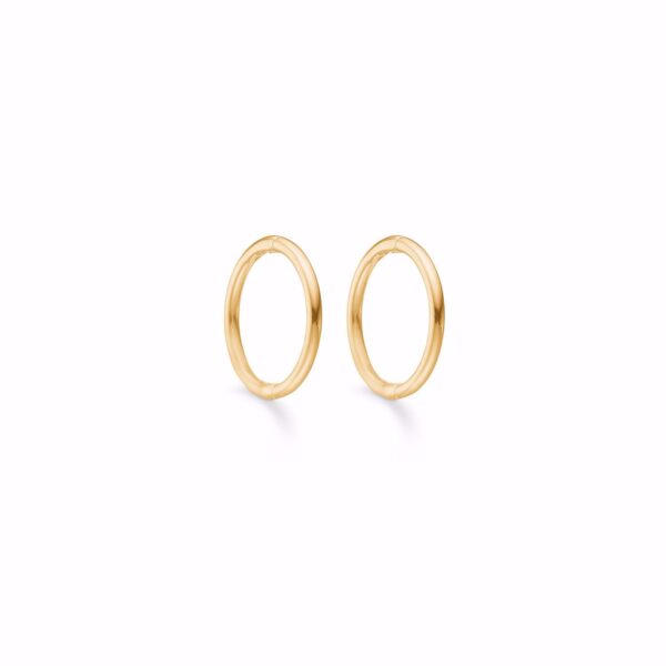 8 kt guld klik creoler 12mm - Guld & Sølv Design 5685/08