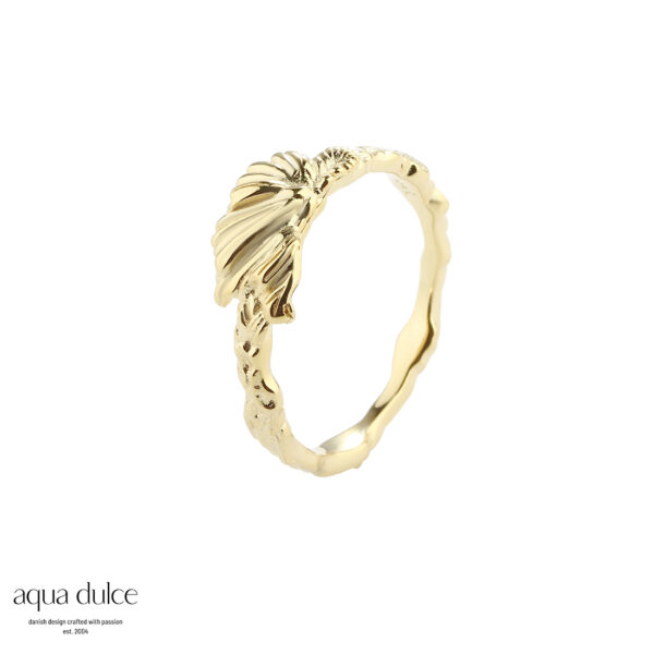 Aqua Dulce KOI ring i forgyldt sølv 5619